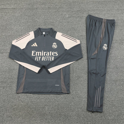 Real Madrid Tracksuit  Grey 2025