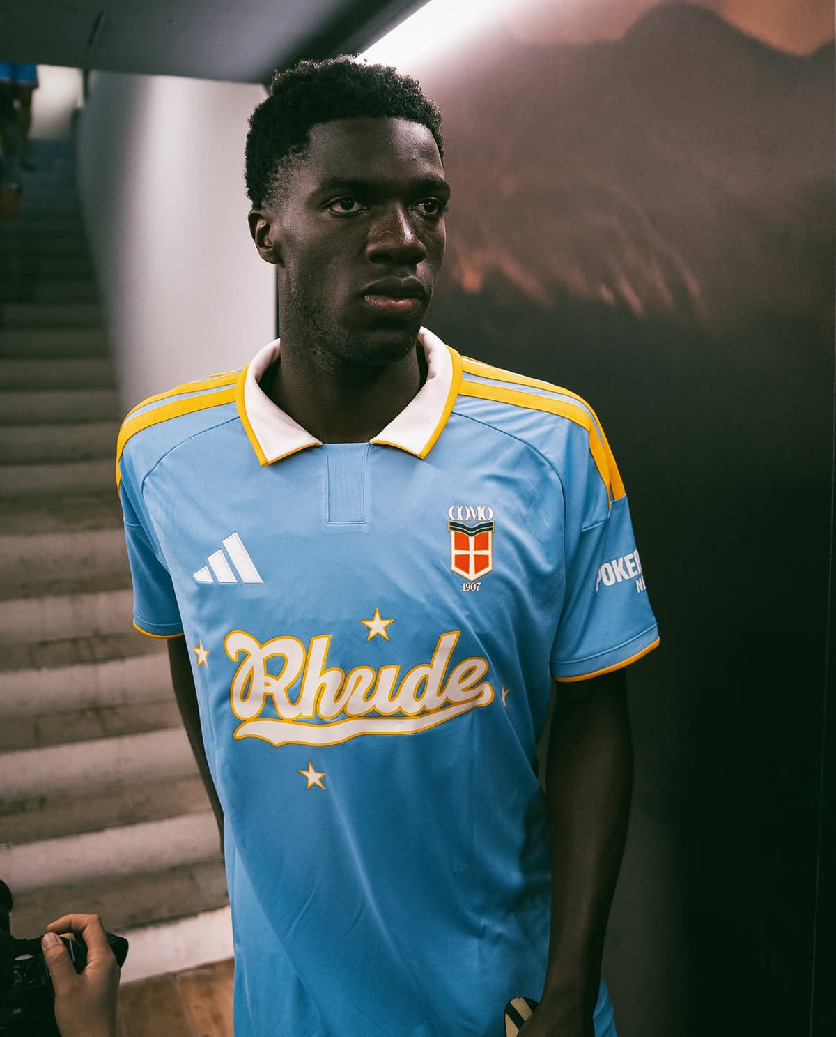 Como X Rhude football jersey