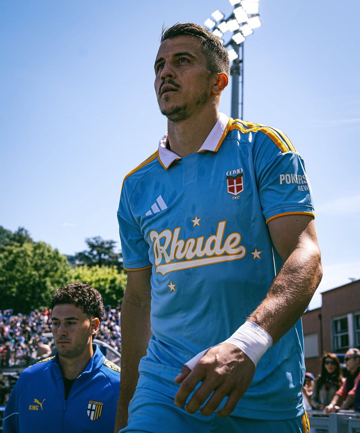 Como X Rhude football jersey