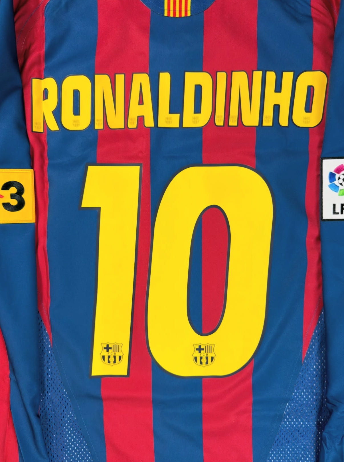 Ronaldinho retro jersey long sleeves Barcelona 2005