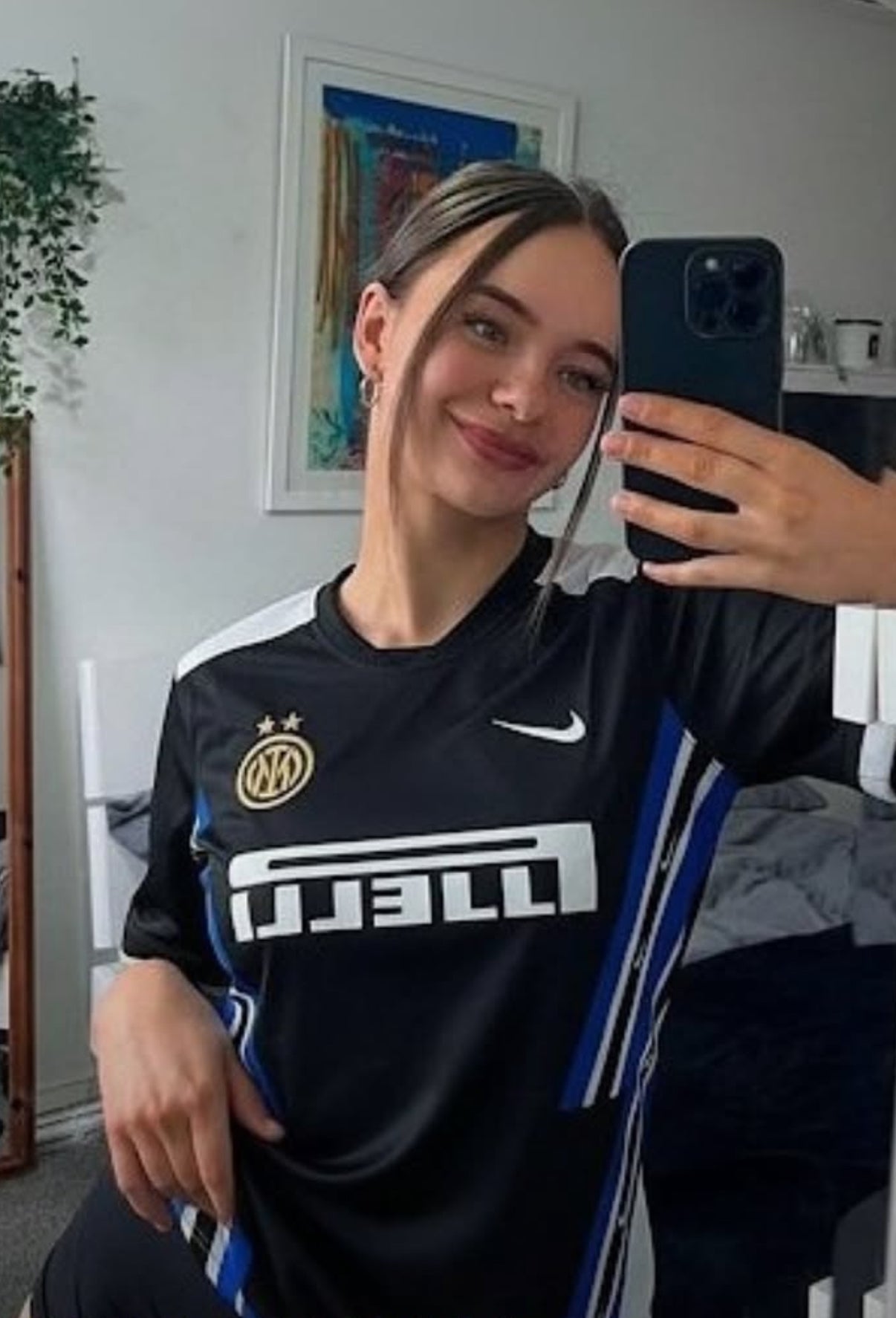 Maillot d'entraînement noir Inter Milan 2025/2026