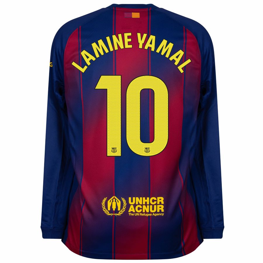 FC Barcelona 2025/2026 Home Long Sleeve Jersey