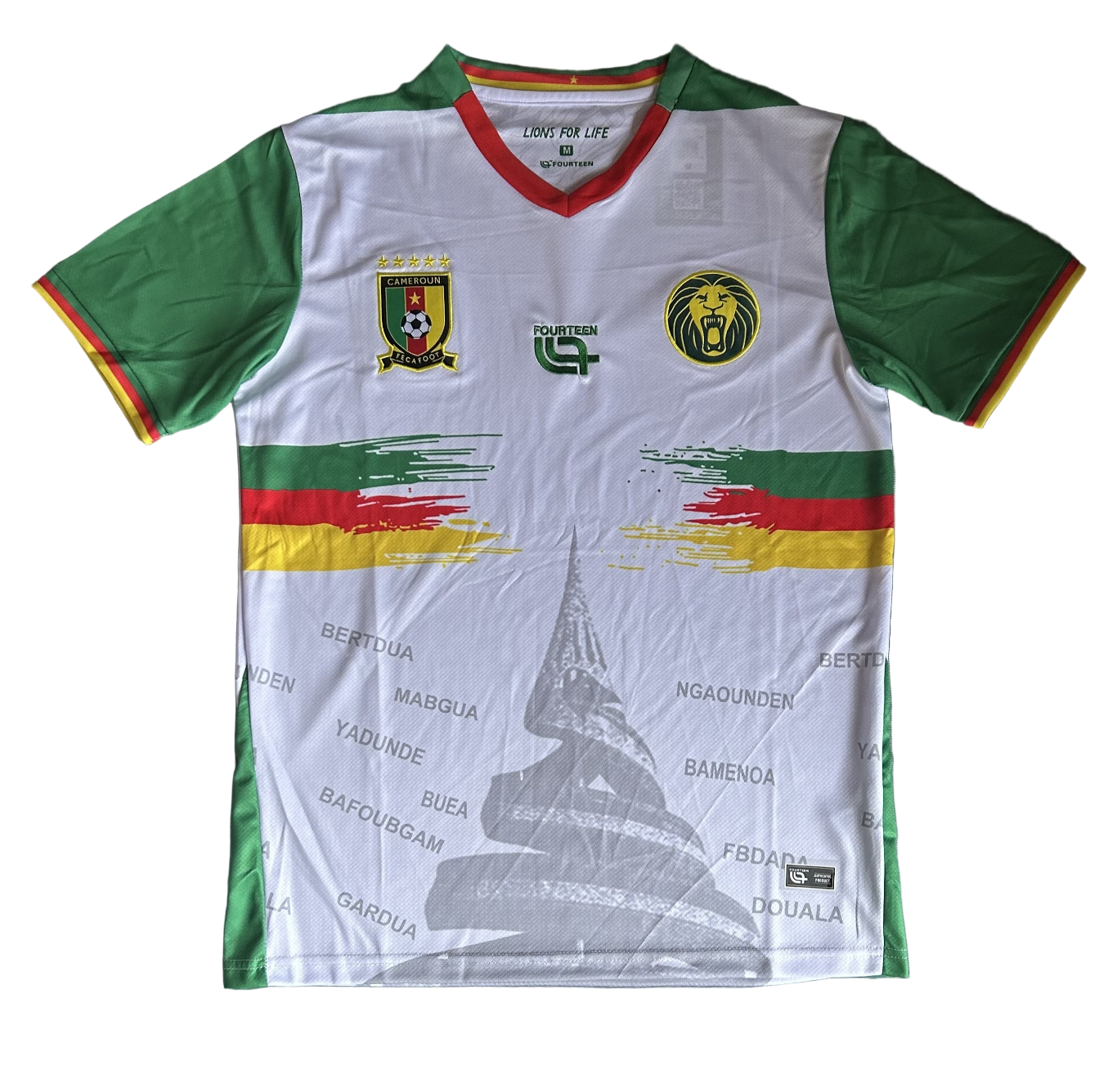 Camisola Alternativa Branca Camarões 2025/2026