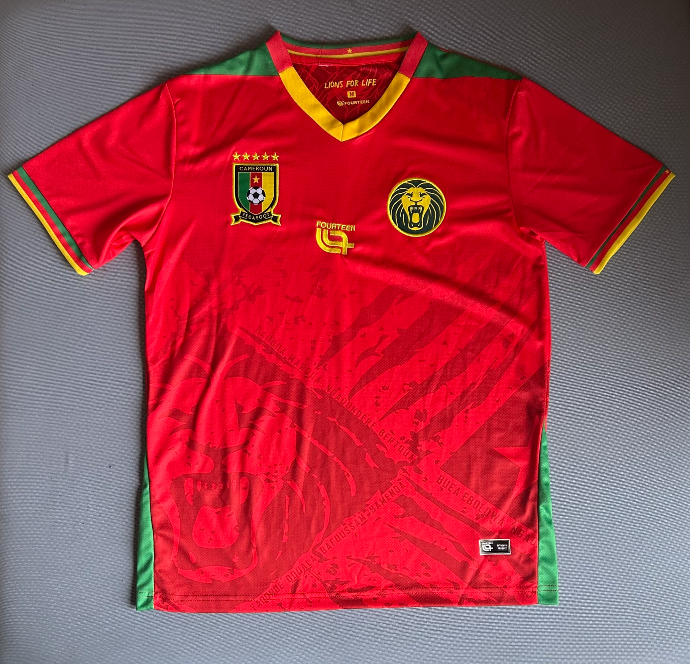 Drittes Trikot Rot Kamerun 2025/2026