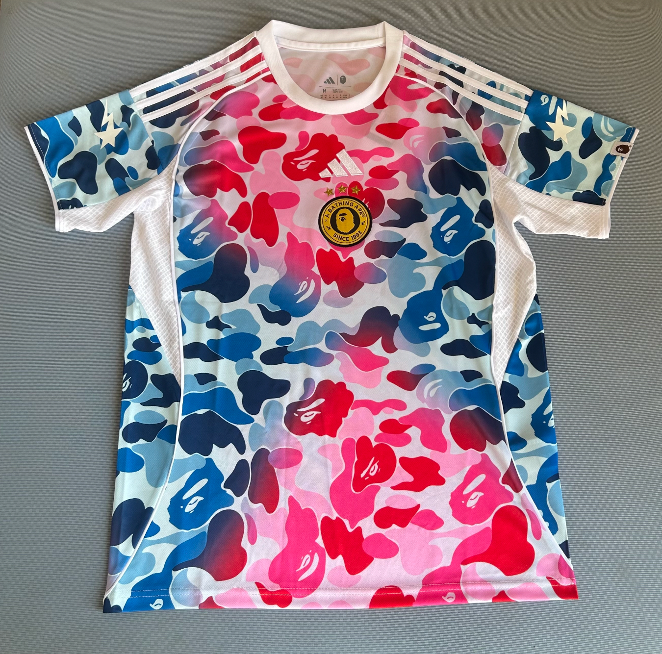 Bathing Ape (BAPE) 2026 Blauw Roze Camouflage Shirt