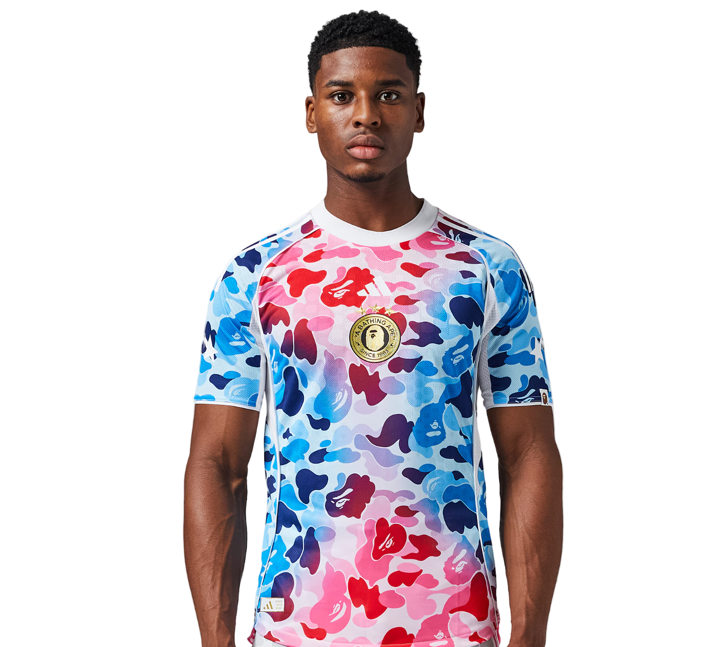Bathing Ape (BAPE) 2026 Blauw Roze Camouflage Shirt