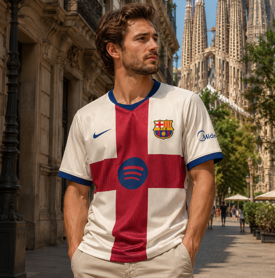 FC Barcelona Big Red Cross Special Edition Jersey