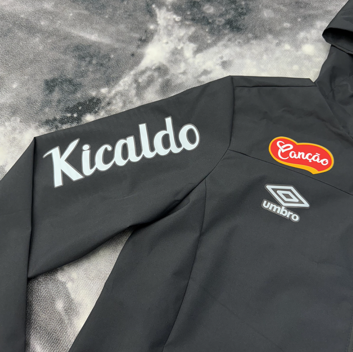Santos Black Windbreaker Jacket