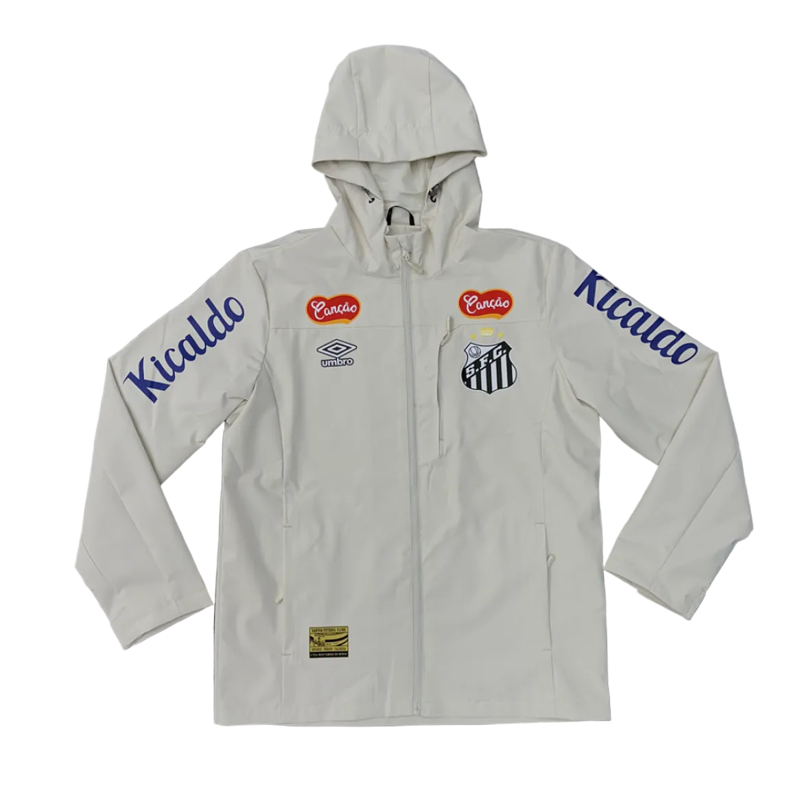 Santos White Windbreaker Jacket