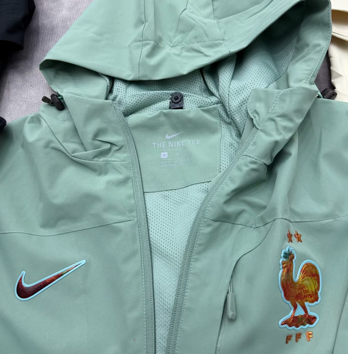 France Green Windbreaker Jacket
