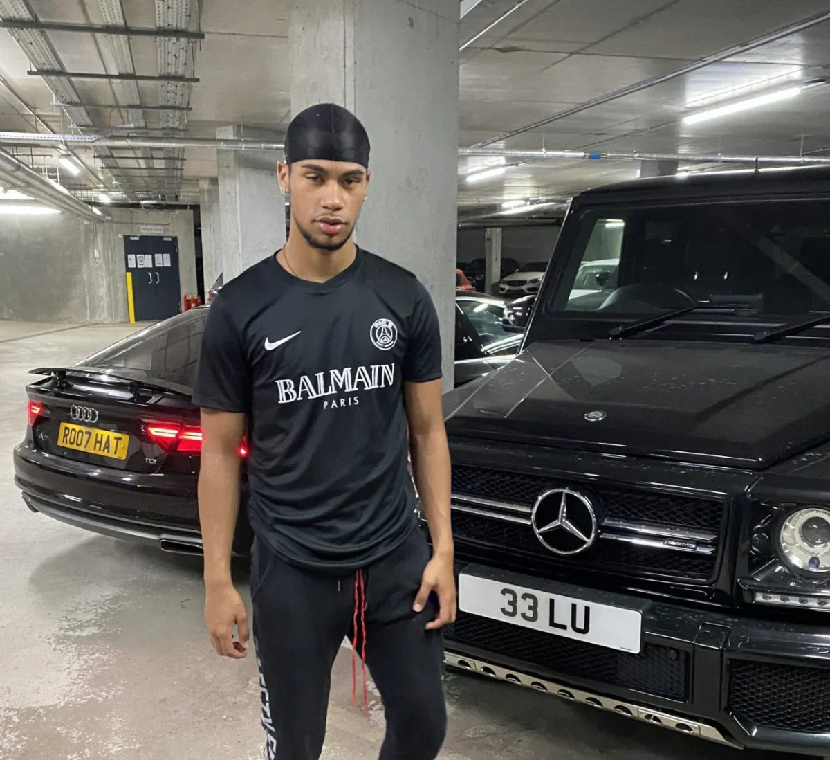 psg black jersey balmain