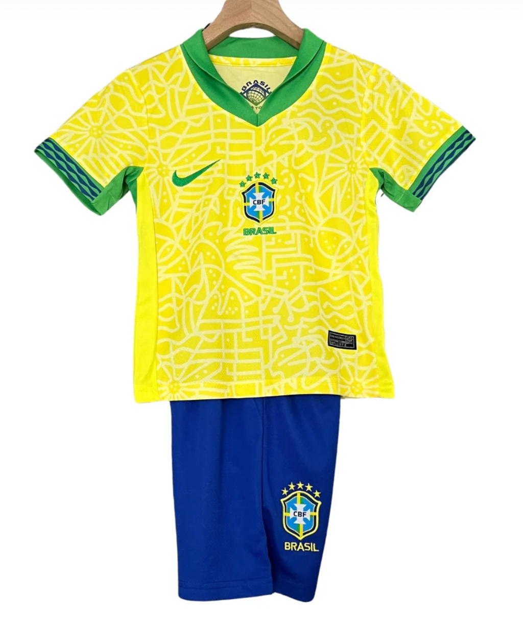 Brazil Home Jersey 24/25 – Kids