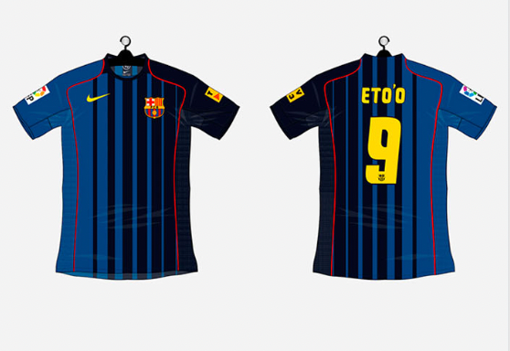 Maglia Retrò Trasferta Fc Barcelona 2004/05