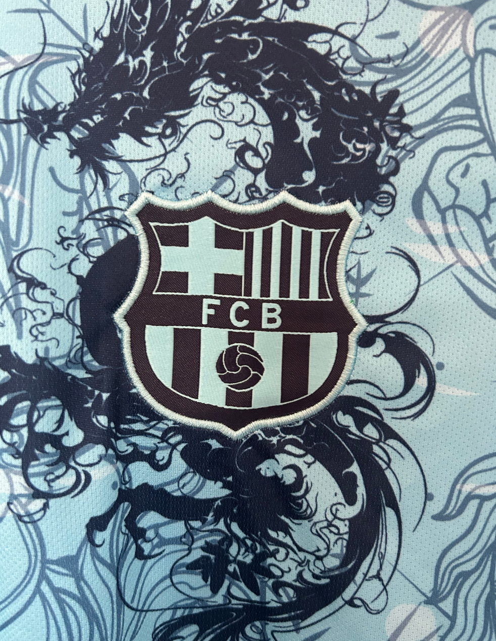 Maillot édition spéciale FC Barcelone Dragon Bleu 2025/2026