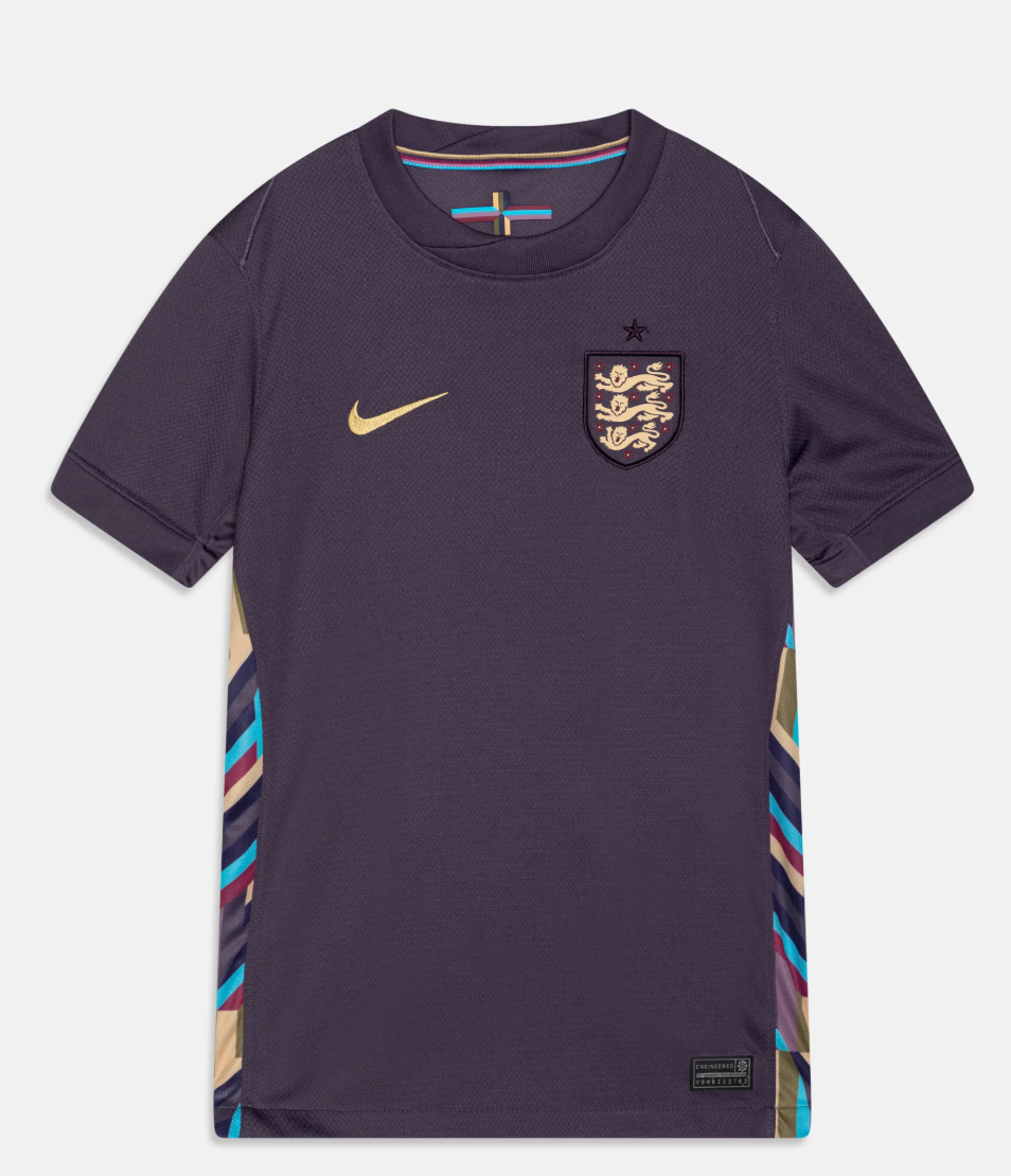 Camisola de visitante Inglaterra 24/25 Euro 2024