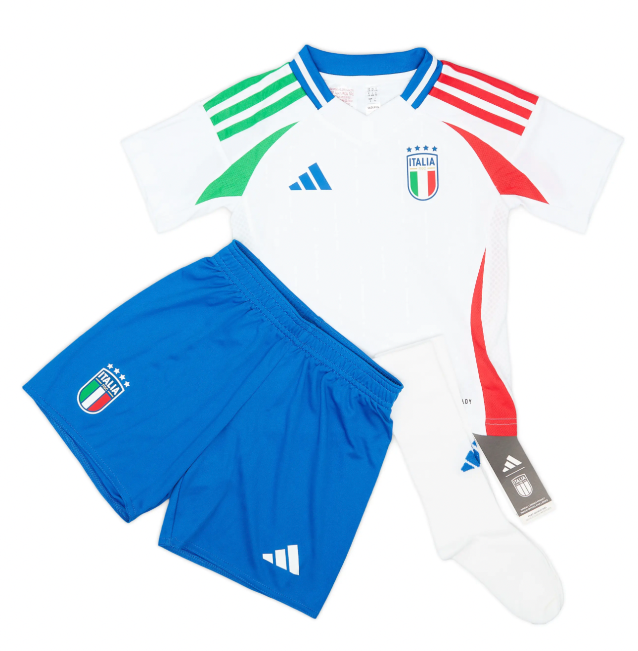 Camisola Fora Itália 24/25 Euro 2024 – Crianças
