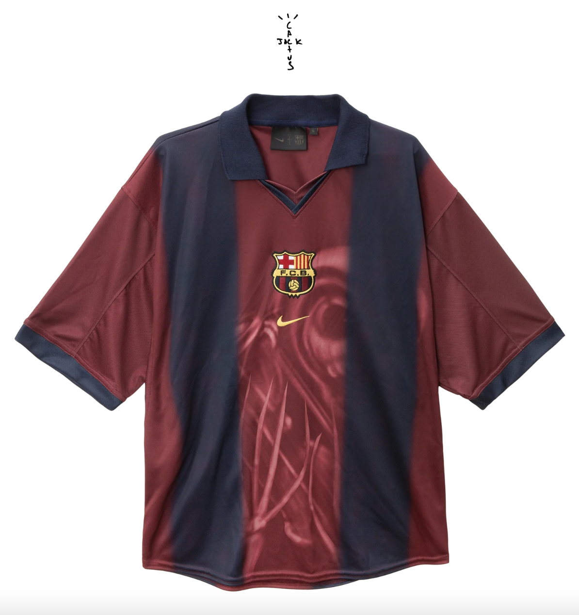 Maglia scheletro Barcelona x Travis Scott