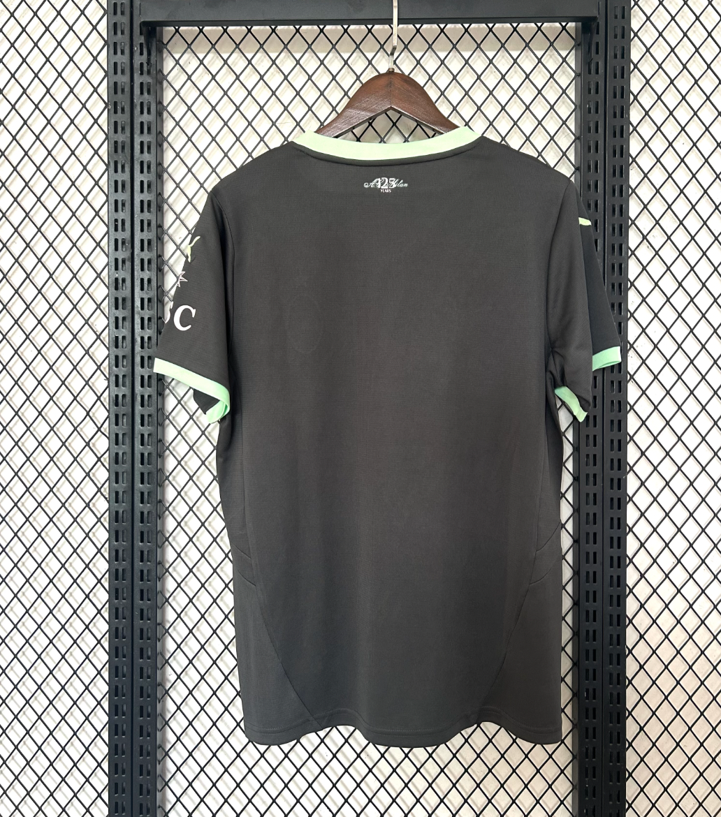 Terzo kit AC Milan 24/25 grigio e verde
