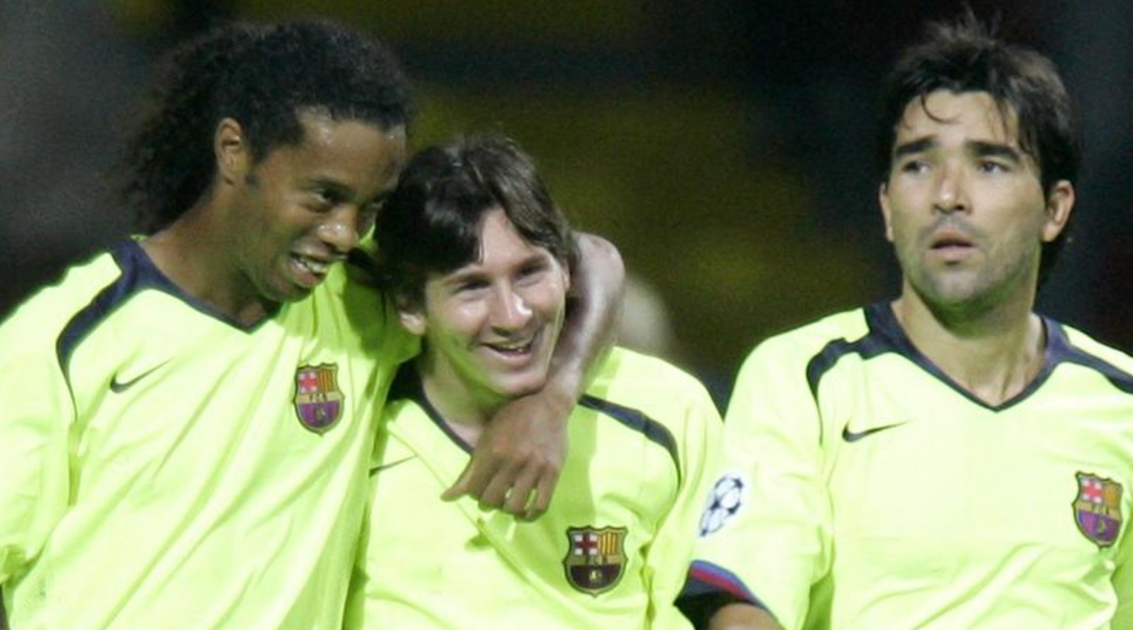 Maillot rétro extérieur Barcelone 2005-2006 (jaune lime)