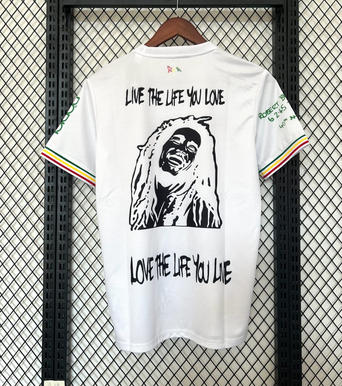 Maillot blanc Ajax Bob Marley