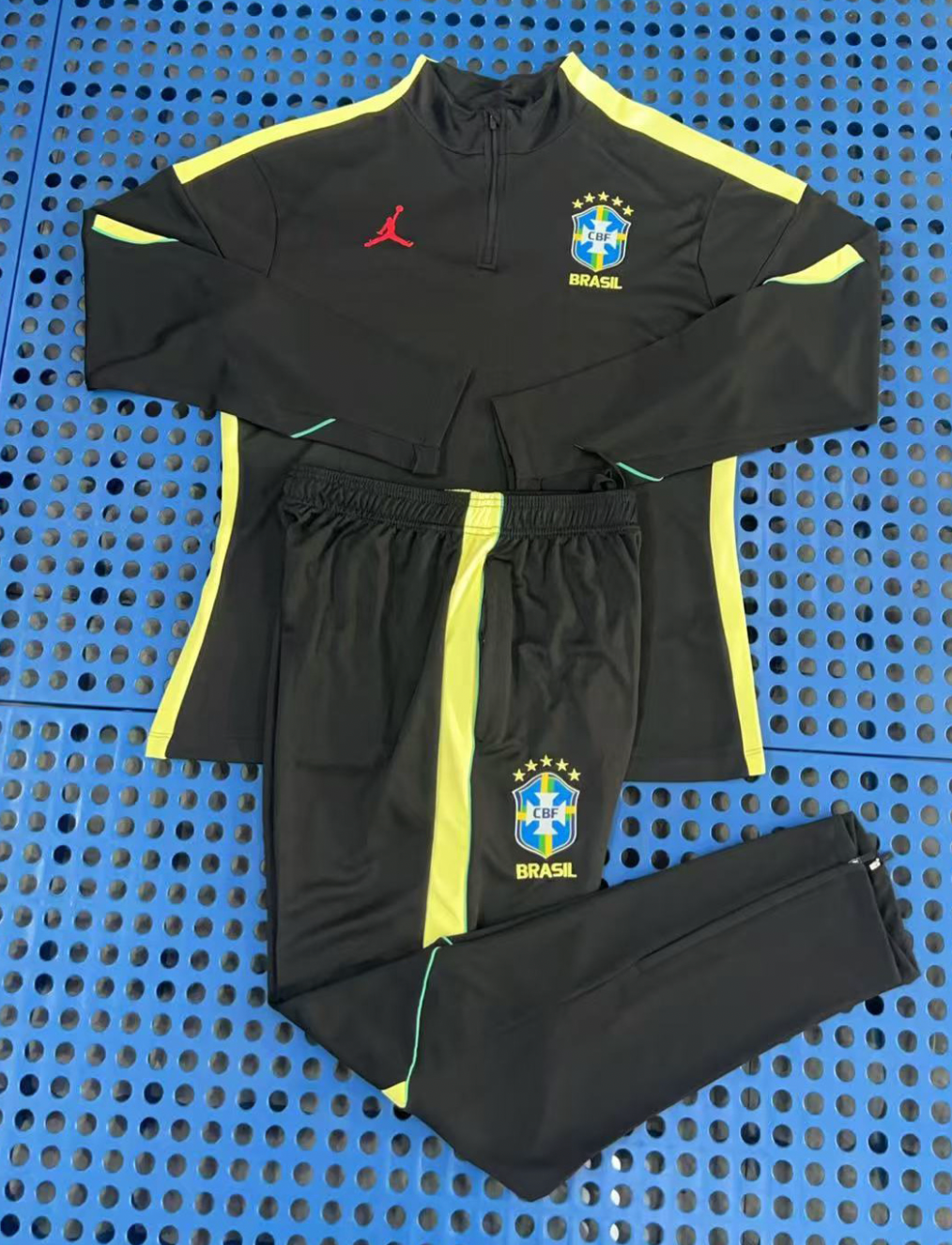 Brazil Jordan Black Tracksuit 2026