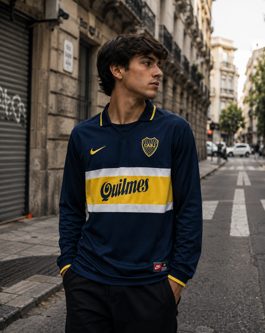 BOCA JUNIORS 1996/1997 LONG SLEEVE JERSEY