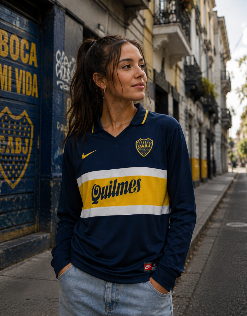 BOCA JUNIORS 1996/1997 LONG SLEEVE JERSEY