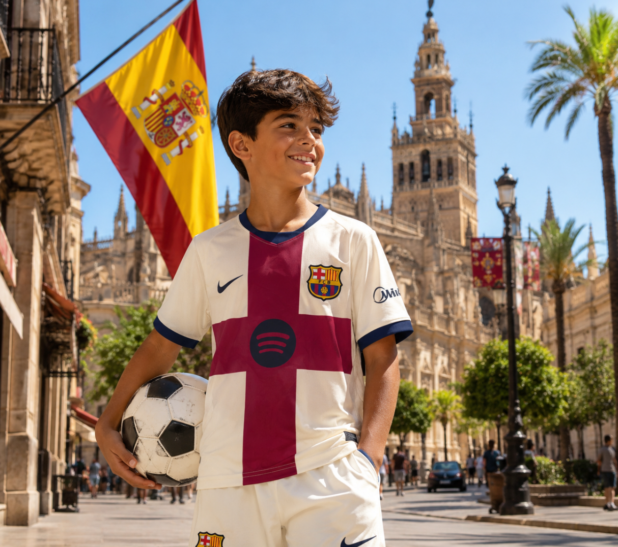 FC Barcelona Red Cross Kids Jersey