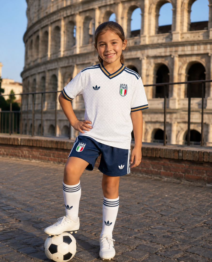 Maglia trasferta Italia 24/25 Euro 2024 – Bambini