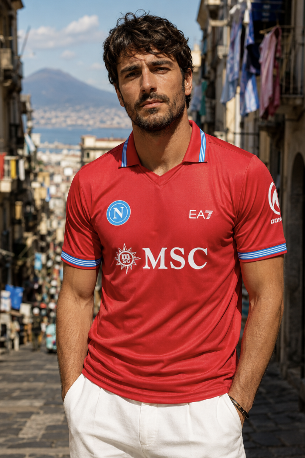 Napoli Third Kit Red Jersey 2026/2027