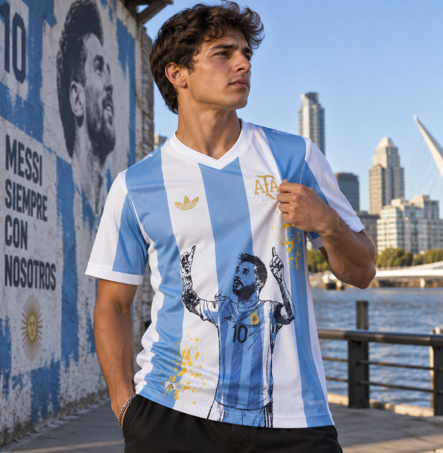 Argentina Messi La pulga Special Jersey