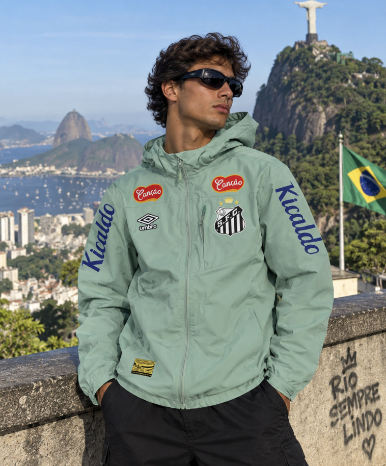 Santos Green Windbreaker Jacket