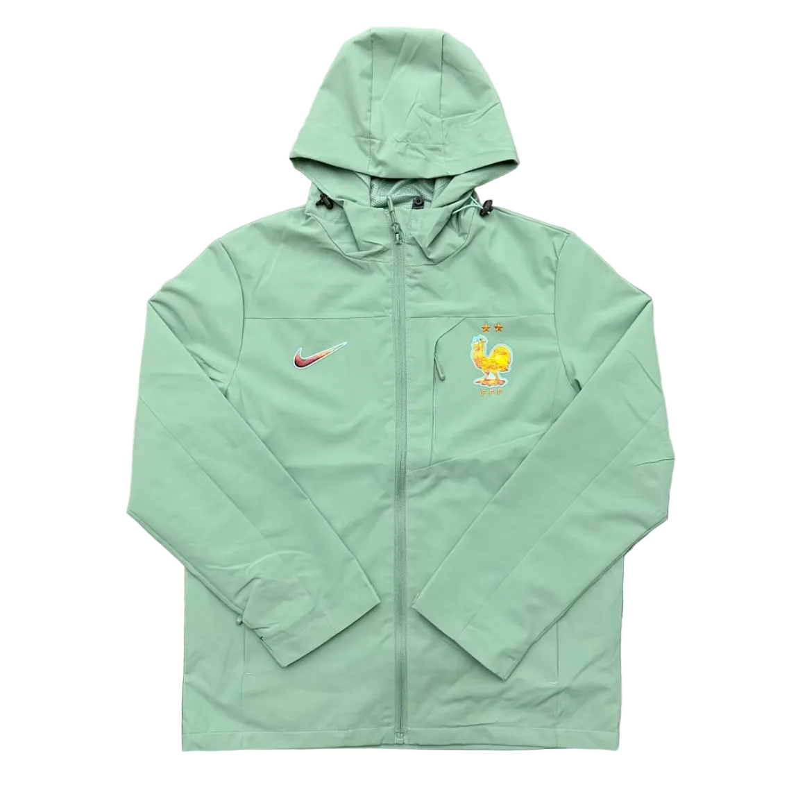 France Green Windbreaker Jacket