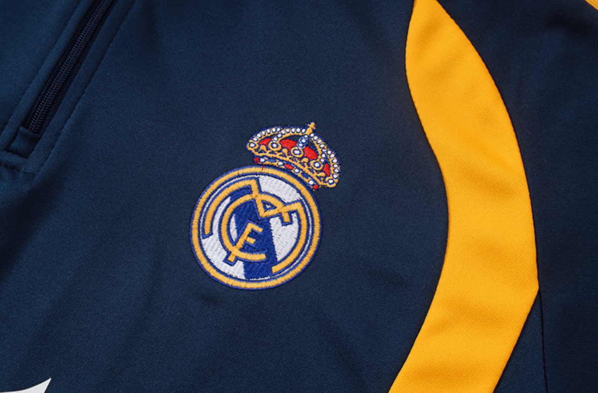 Real madrid Tracksuit white orange 2024/2025