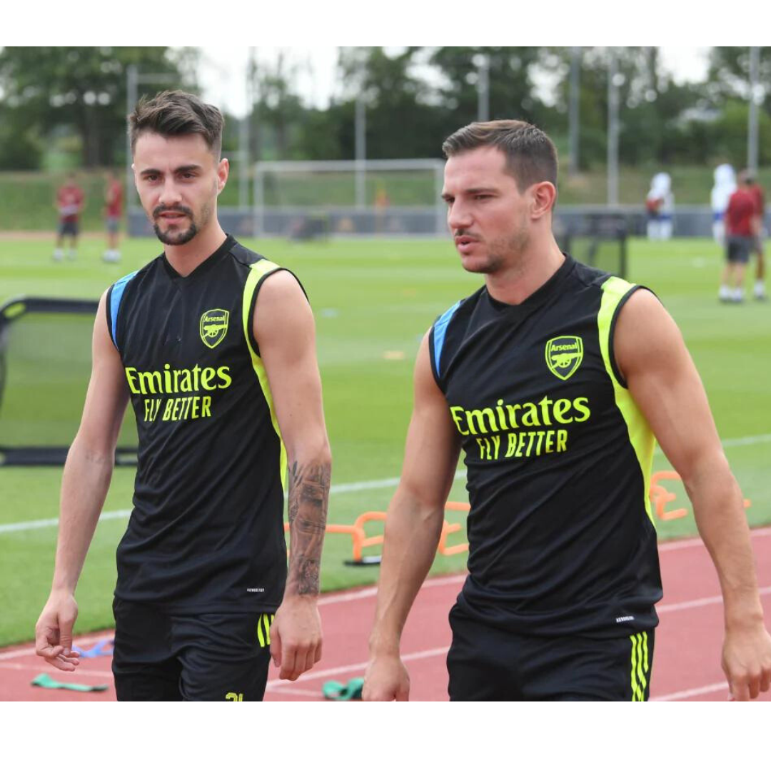 Allenamento pre-partita Arsenal Set estivo nero senza maniche 2023/2024