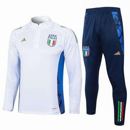 Italy 24-25 white  half zip Tracksuit