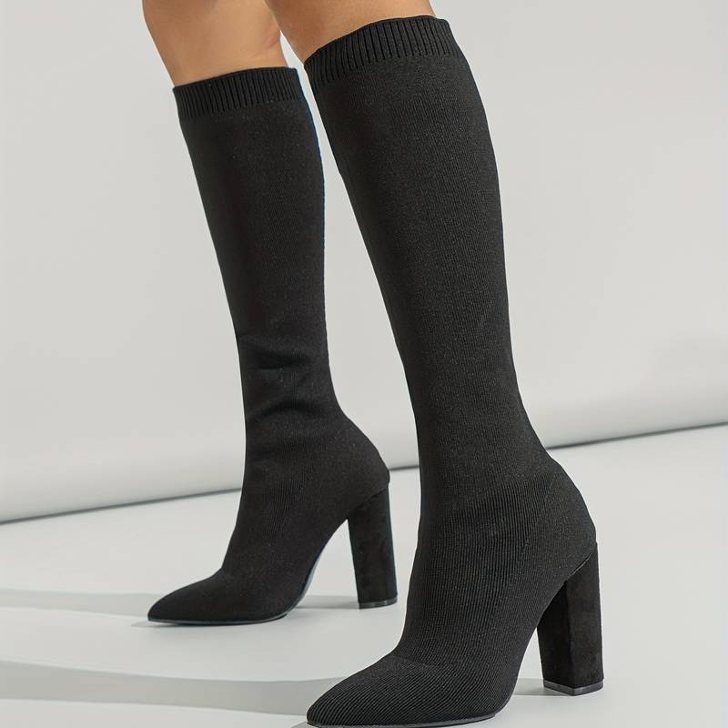 Bottines Femme Hauteur Cheville Talon Bloc Dessus Structuré