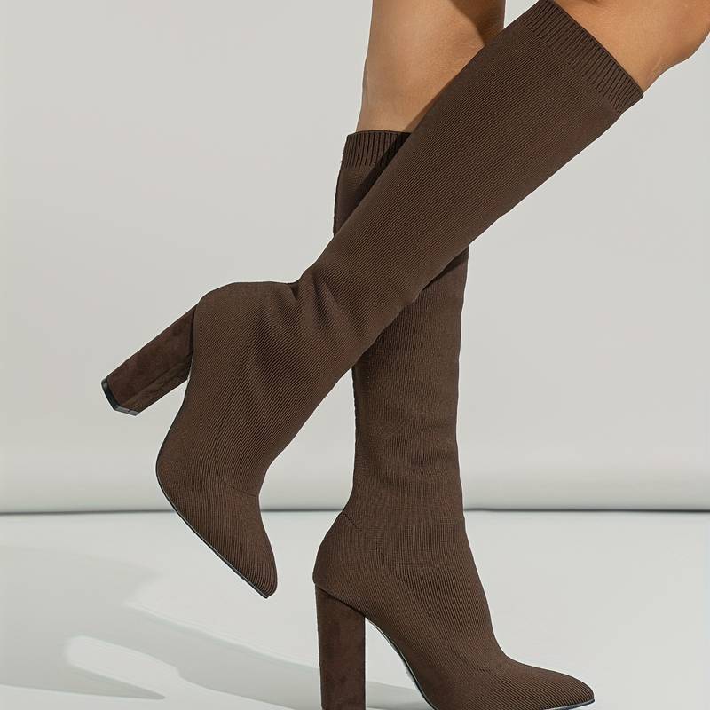 Bottines Femme Hauteur Cheville Talon Bloc Dessus Structuré