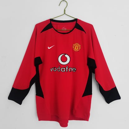 Manchester United 2003-2004 Long Sleeve Home Kit