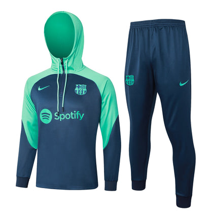 Barcelona 23-24 Royal Blue Tracksuit with Hoodie