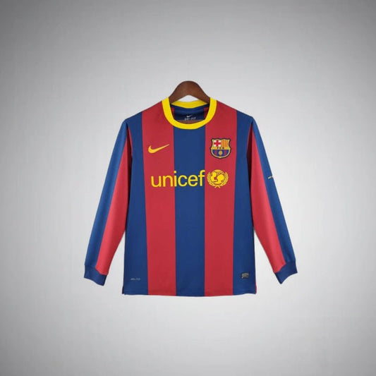 FC Barcelona 2010-2011 Long Sleeve Home Kit