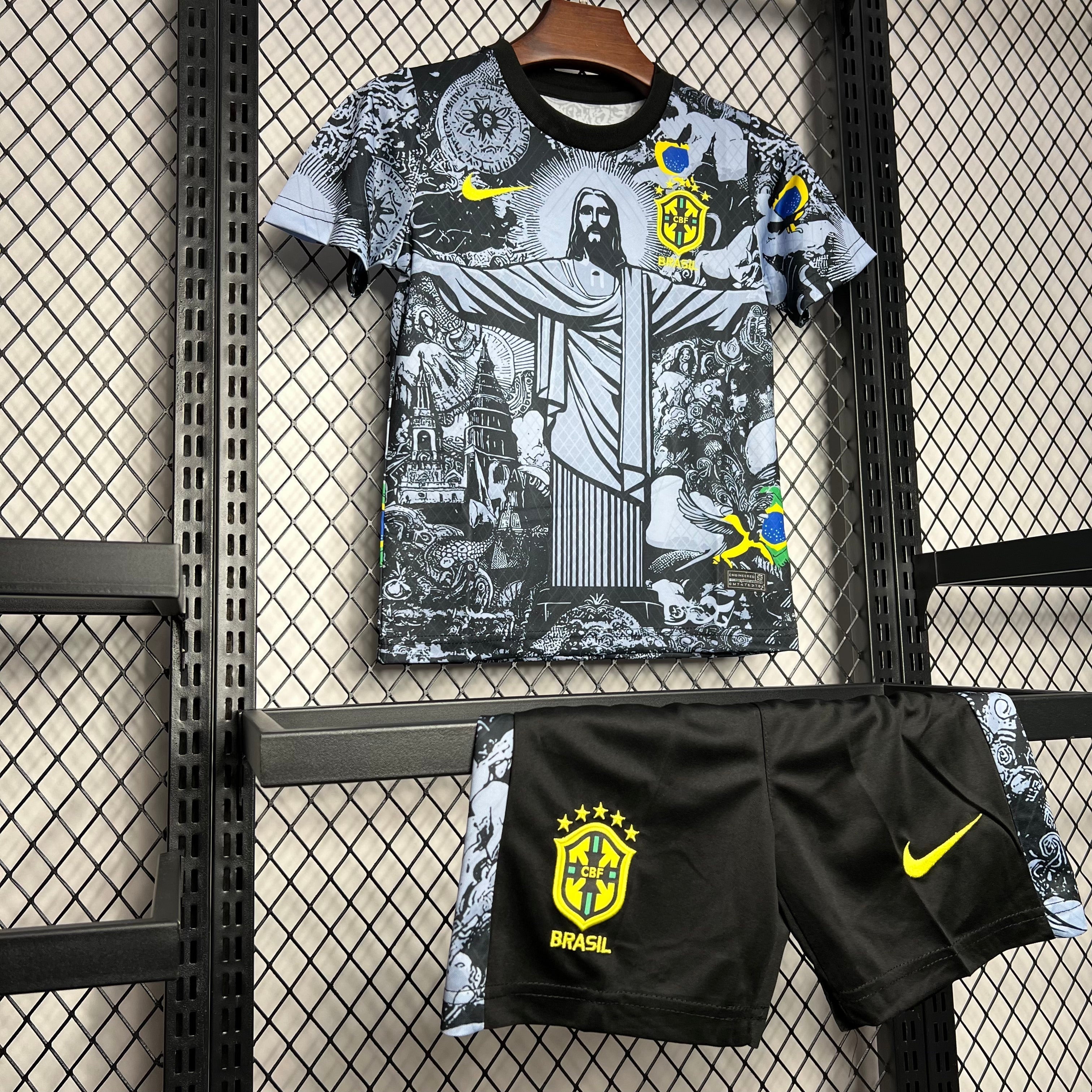 Brasil X Cristo Redentor 24-25 Conjunto infantil Edición especial