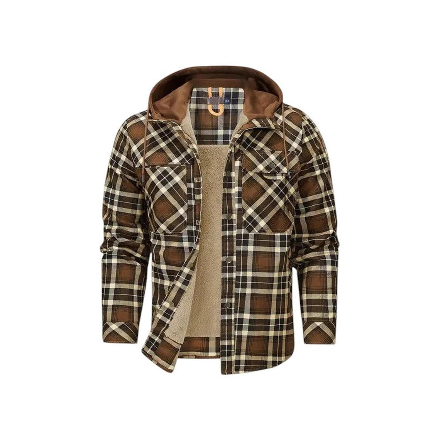 Karierte Jacke Herren Mit Kapuze