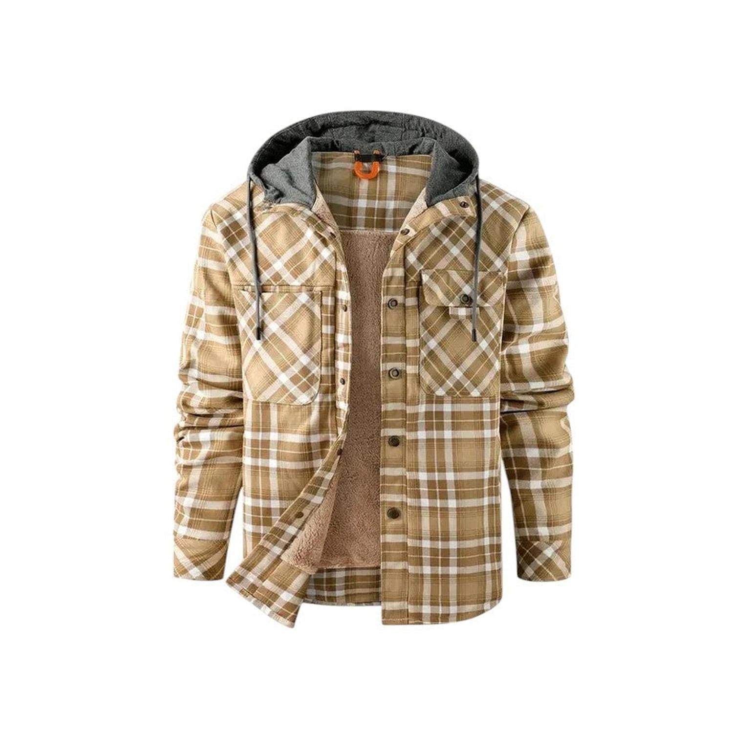 Karierte Jacke Herren Mit Kapuze