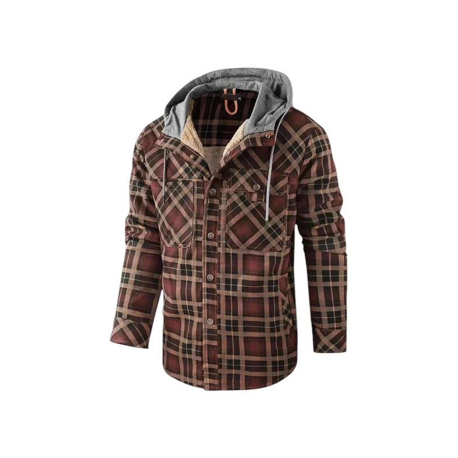Karierte Jacke Herren Mit Kapuze