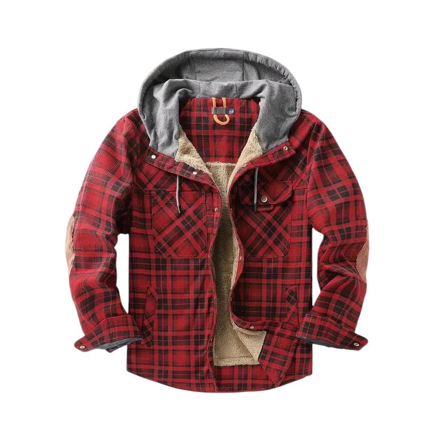 Karierte Jacke Herren Mit Kapuze
