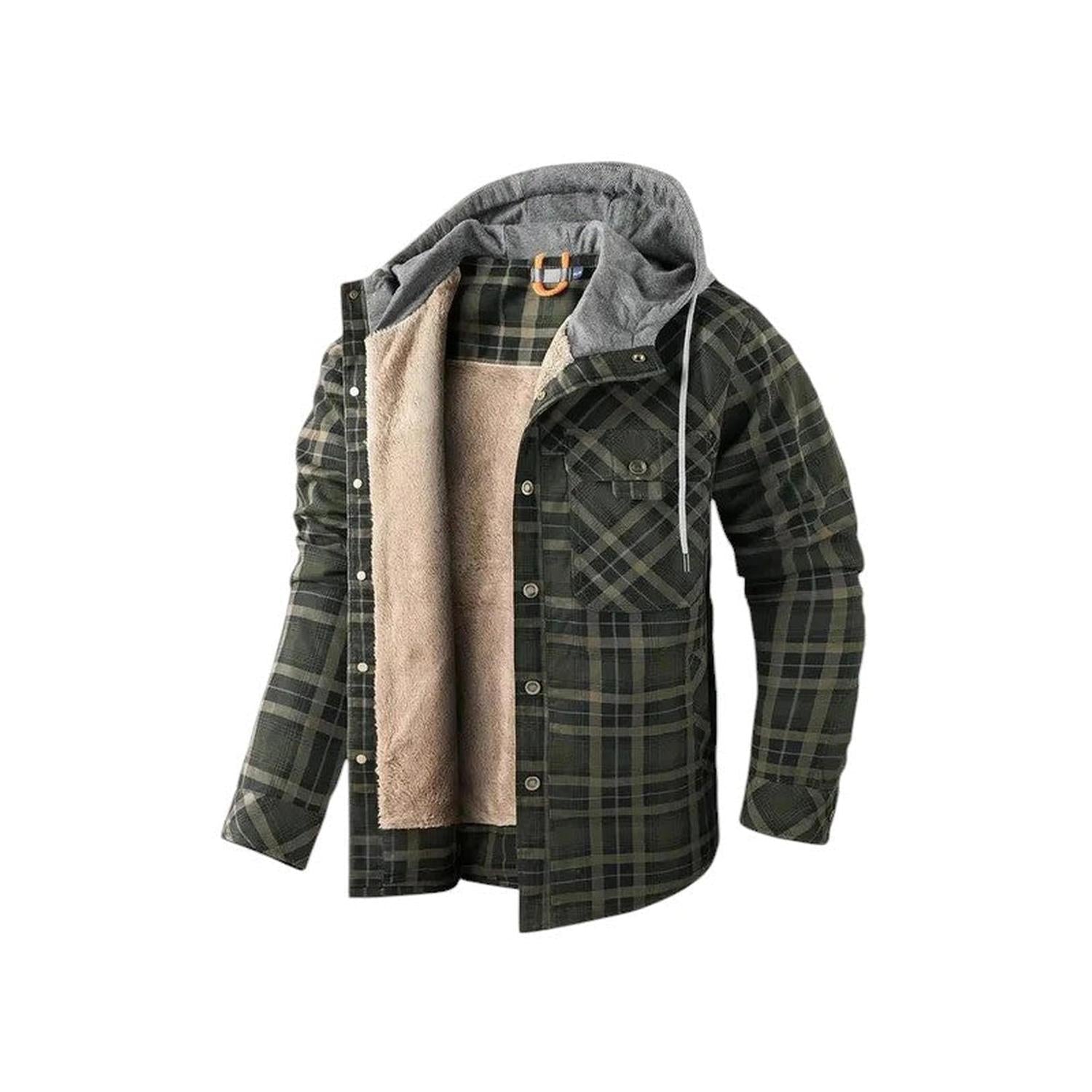 Karierte Jacke Herren Mit Kapuze