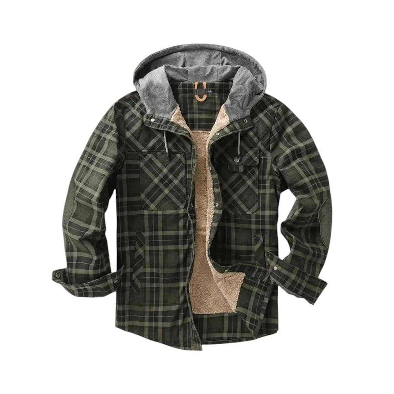 Karierte Jacke Herren Mit Kapuze