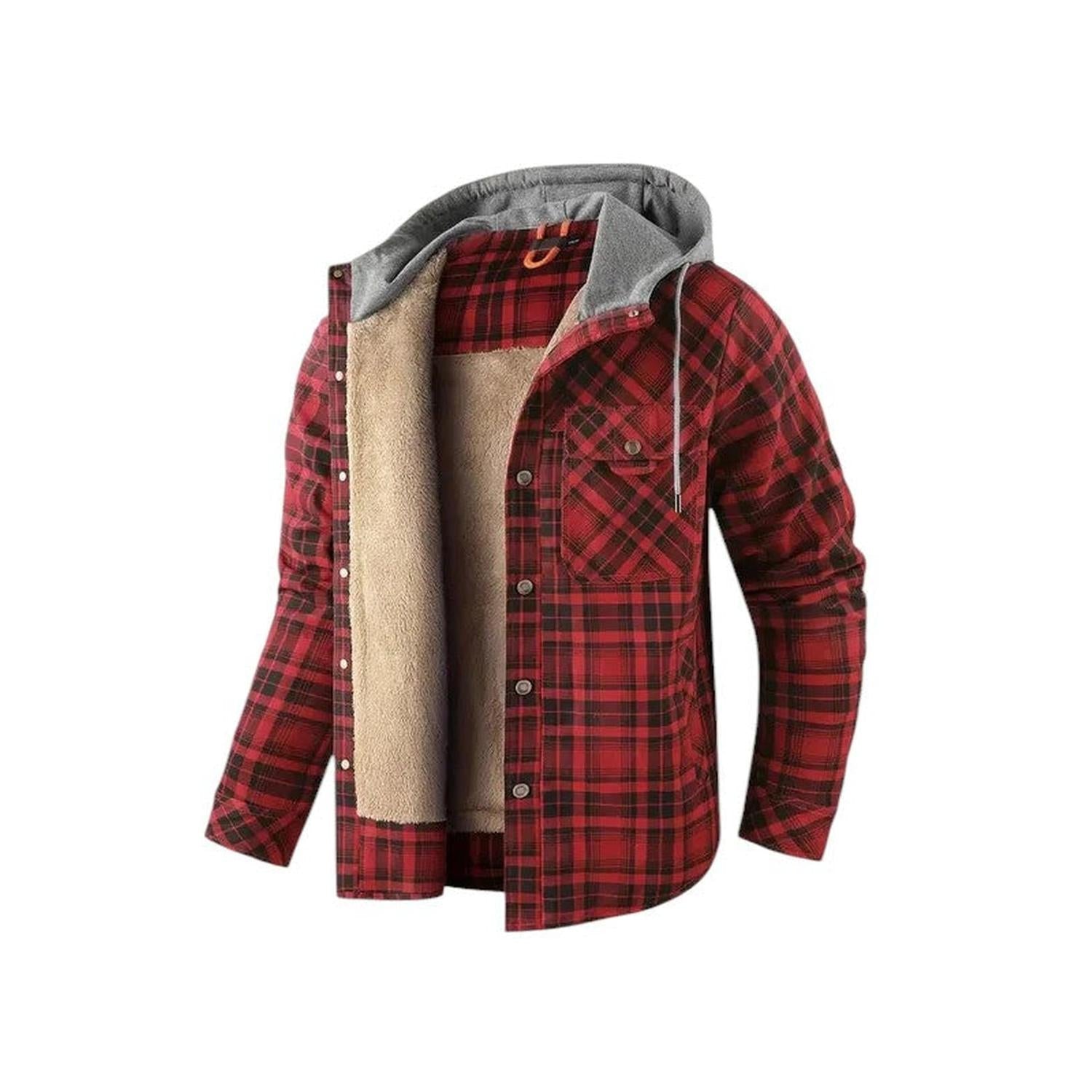 Karierte Jacke Herren Mit Kapuze