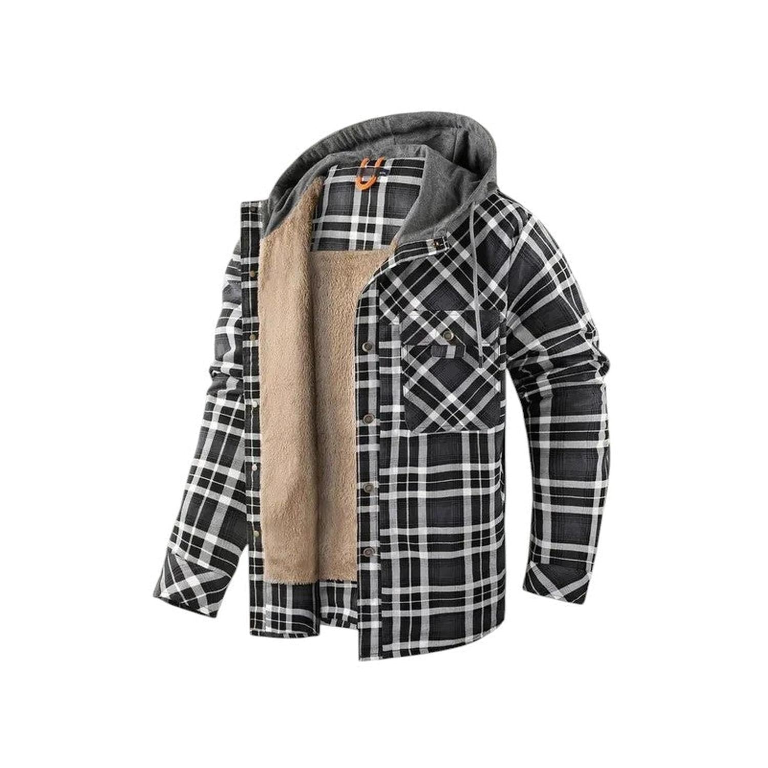 Karierte Jacke Herren Mit Kapuze